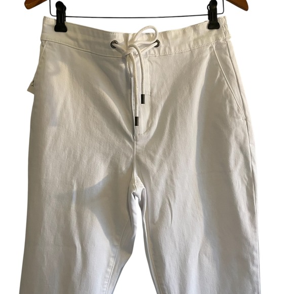 PAIGE Men's Fraser Pants White Atlantic Frost Drawstring Waist Cuffed Sz 32 NWT - Picture 2 of 7